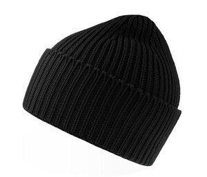 ATLANTIS HEADWEAR AT214 - Chunky rib-knitted beanie Black
