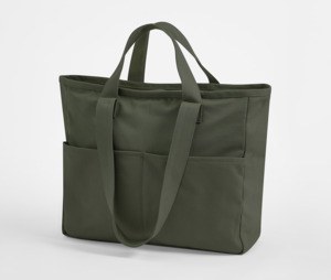 WESTFORD MILL WM604 - DUAL HANDLE CARGO POCKET TOTE Olive Green