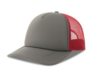 ATLANTIS HEADWEAR AT278 - Rapper-style cap Dark Grey/Burgundy