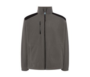 JHK JK340 - FULL ZIP FLEECE JACKET Zinc/Black