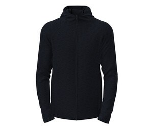 STEDMAN ST5460 - LUX HOODED KNIT FLEECE JACKET FOR MEN Blue Midnight Heather