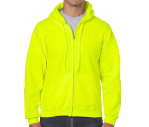 Gildan GN960 - Heavy Blend Adult Full Zip Hooded Sweatshirt Fluorescent Yellow