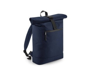 BAG BASE BG286 - Sac à dos fermeture à enroulement en matériaux recyclés Navy
